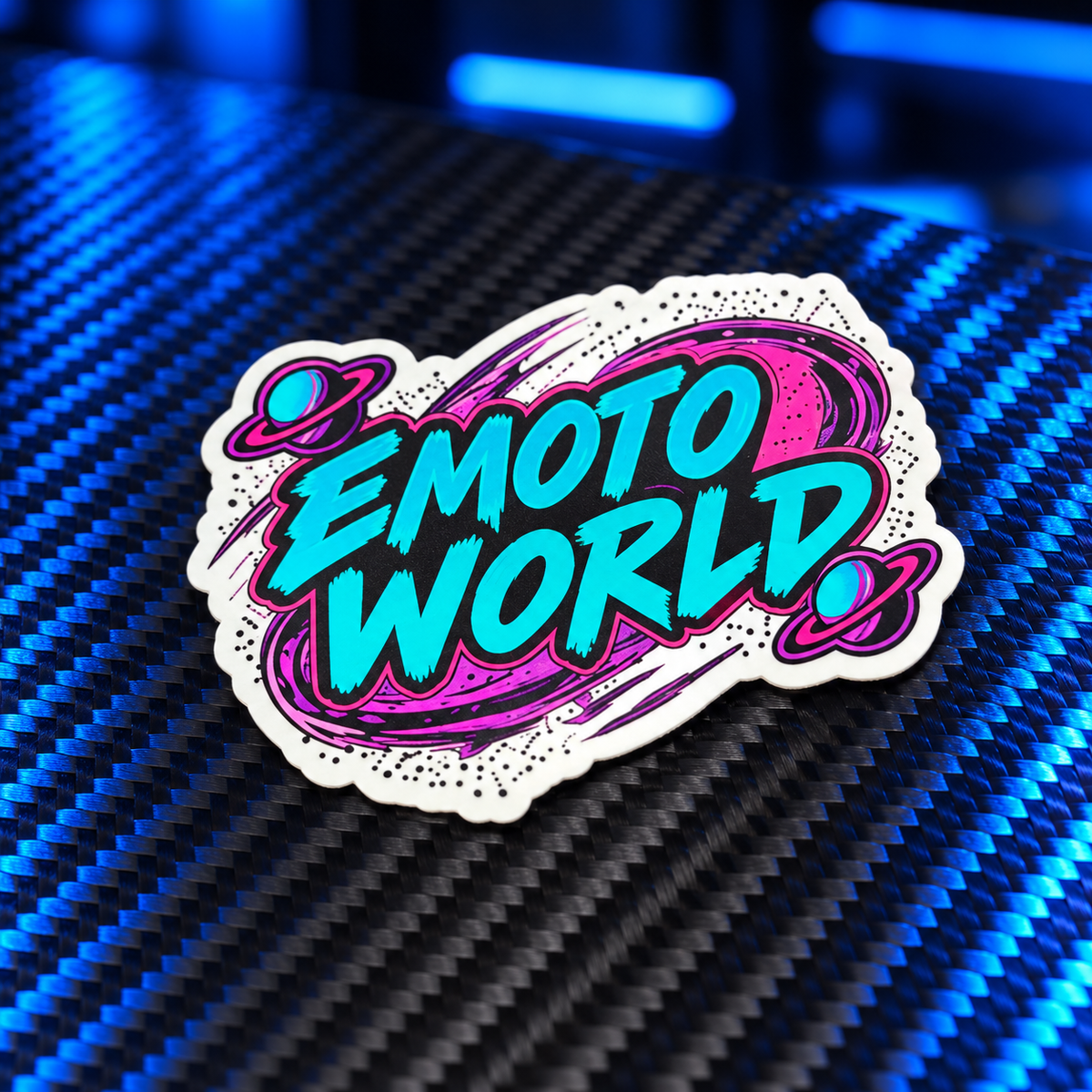 Emotoworld cosmic swirl sticker